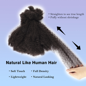 OrientFashion Tissage Semi-Naturel Cheveux Synthétiques de Luxe Mélange de Cheveux pour Tresses, Tresses Fulani, <span class=keywords><strong>Dreadlocks</strong></span> Artificielles - Product Image 4