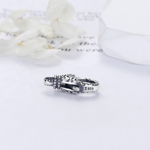 Màu đen mạ oxy hóa sterling bạc khuôn mẫu tôm hùm clasp, trang trí vòng cổ khóa, tùy chỉnh Clasp cho vòng đeo tay - Product Image 4