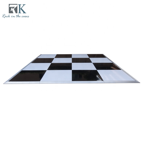Easy Installation Dance Floor Mobile Dance Flooring Checkered Dance Floor Panels with Aluminum Edges - Product Image 1