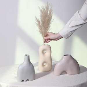 Vase en céramique artistique d'inspiration nordique pour salon Simple meuble TV zone d'entrée modèle <span class=keywords><strong>maison</strong></span> décoration article pièce d'affichage - Product Image 2