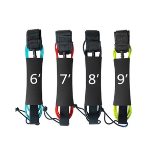 Venta al por mayor de fábrica y correa de tabla de surf OEM correa de surf recta duradera para cuerda de pierna de Surf cuerda de rodilla - Product Image 1