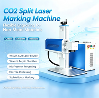 Marqueur laser CO2 de haute qualité 30W, fourni par le fabricant pour la gravure de boîtes, de cartons, de verre et de plastique