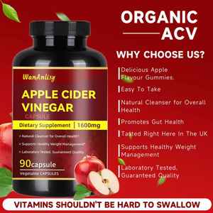 Wan anilisy แอปเปิ้ลไซเดอร์น้ำส้มสายชูแคปซูลชายและหญิงเครื่องเผาผลาญไขมันและอาหารเสริมลดน้ำหนัก | ระงับความอยากอาหาร - Product Image 2