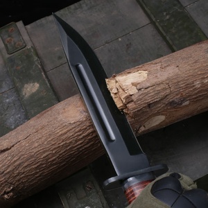 Couteau de poche tactique personnalisable KB1217, lame en acier inoxydable de haute qualité, manche en cuir DIY pour usage industriel extérieur, OEM - Product Image 4