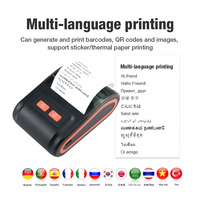 Printer tiket termal Mini portabel 58mm kecepatan cepat dan daya tahan tinggi cocok untuk supermarket