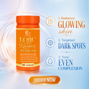 DUOZI Capsules Éclat de la Peau au Kojic 30000 mg 60 Comprimés Éclaircissant Cutané pour Adultes Taches Brunes - Product Image 3