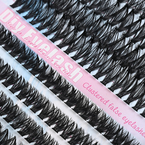 Juego de Pestañas Postizas Individuales en Forma de Libro, Estilo Europeo Americano, Pelo Sintético, Volumen Natural, Pestañas Rizadas y Gruesas 30d 40d - Product Image 4