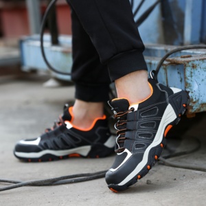 <span class=keywords><strong>Scarpe</strong></span> <span class=keywords><strong>Antinfortunistiche</strong></span> Unisex con Punta in Acciaio, Traspiranti con Fodera in Rete, Stivali da Lavoro Industriali - Product Image 6