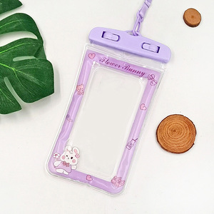 Cartoon Waterproof Phone Case With Neck Strap Floating Touchscreen Protective Bag For Swimming Diving Outdoor Sports - Product Image 4