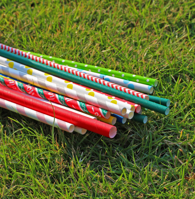 Wholesale Luxury 100% Biodegradable Disposable Paper Straw Durable Iridescent Flexible/Straight Drinking Straw for Party