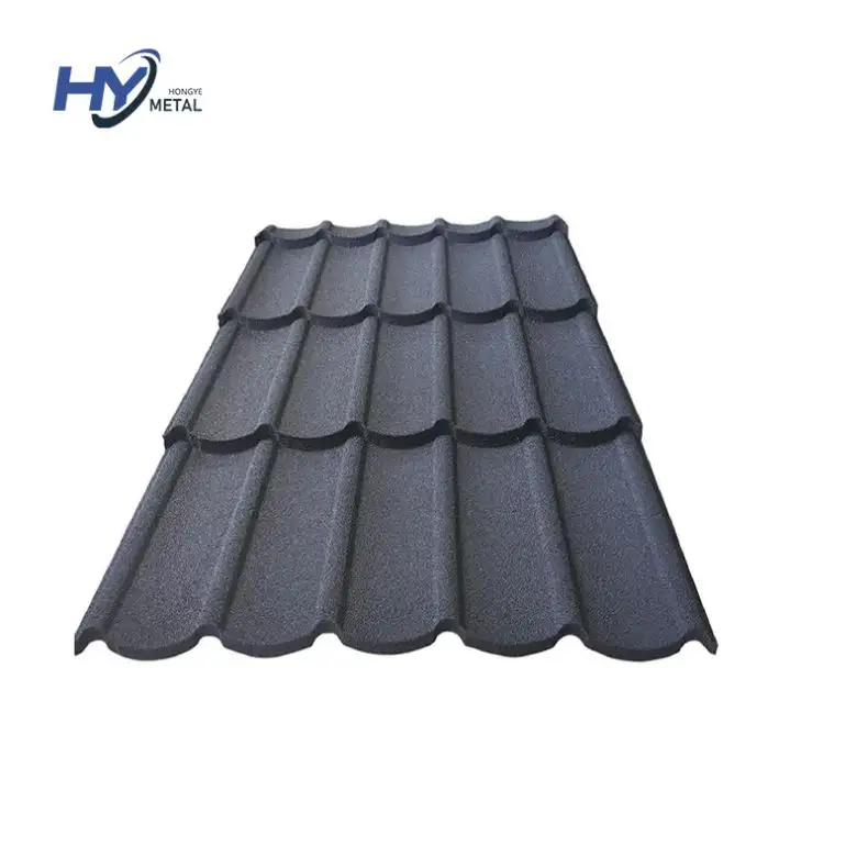 Modern Customized Roman Types Stone Coated Metal Roof Galvanized Sheet Roofing Construction Materials