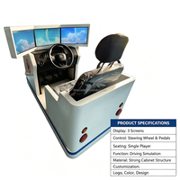 Simulador de Conducción de Alta Simulación, Simulador de Conducción Completo con Volante, Pedales y Asiento