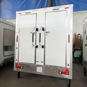 Remolque de baño móvil de casa pequeña prefabricada con estructura de acero ligera Toile de aluminio doble portátil - Product Image 3