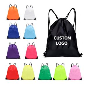 Nylon Polyester Drawstring Bag School <b>Book</b> Bag Boys Girls Kids Adult Gym PE <b>Kit</b> Sack Dance Portable Travel Shopping Pouch Bag - Product Image 1