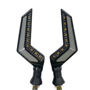 ไฟเลี้ยวรถมอเตอร์ไซค์แบบ LED รูปปีกนางฟ้า สองสี แบบเรียงลำดับ 12V สำหรับการติดตั้งเพิ่มเติม - Product Image 5