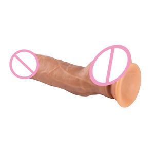 9 дюймов Медицинский ПВХ реалистичный мягкий фаллоимитатор с присоской большой член для женщин кибер кожа присоска пенис - Product Image 6