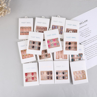 Emballage holographique personnalisé pour ongles, boîte en carton avec fenêtre