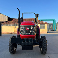 Tracteur Agricole Minière 4x4 50 CV EPA de Chine avec Chargeur Frontal et Rétrocaveuse, Tracteur de Pelouse Petit Modèle Camion Kubota