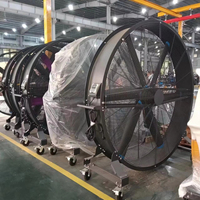 Ventilateur sur pied commercial extérieur à pales en alliage d'aluminium HVLS 220V, haute qualité, sécurité, économie d'énergie, prix usine