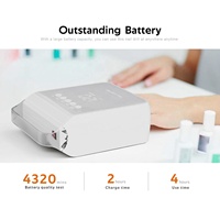 Equipo de Uñas de Plástico Personalizable, Secador de Uñas de Gel Recargable de 96w, 48 LED, Sensor Automático, Lámpara de Uñas UV LED Profesional