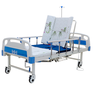 Cama reclinable médica de 3 funciones con inodoro y asiento de inodoro, cama de hospital para enfermería con función de medio giro - Product Image 3