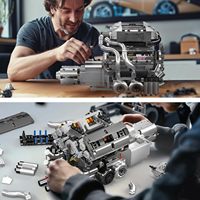 Pour 10201 BUG Super Racing Car W16 Engine, thème Transport, en plastique ABS, échelle 1:8, 40 pièces, blocs de construction de modèle, CE