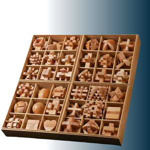 Kongming Luban lucchetto Set completo per bambini giocattolo educativo di intelligenza fabbrica Stress sollievo giochi di scacchi all'ingrosso - Product Image 1