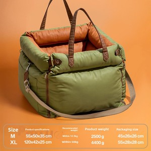 Coussin de voyage portable de luxe en coton résistant à l'eau pour <span class=keywords><strong>chien</strong></span> et chat, housse de siège lavable facile à installer pour <span class=keywords><strong>voiture</strong></span> - Product Image 6