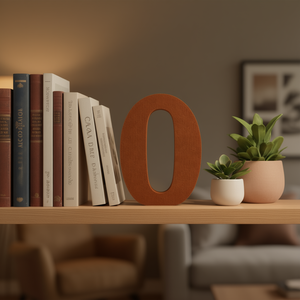 Lettera Decorativa O in Feltro di 15 Cm per Arredamento Casa - Product Image 3