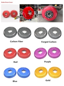 อุปกรณ์ตกแต่งรถยนต์ 4x4 แบบสากล 6x139.7 ฝาครอบดรัมเบรกหลังลายคาร์บอนไฟเบอร์ ฝาครอบดรัมอะลูมิเนียม - Product Image 3