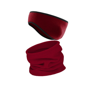 Reversible Fleece Neck Warmer One Size Unisex Outdoor Cycling Cold Protection Earmuff And Neck Hat Combination - Product Image 3