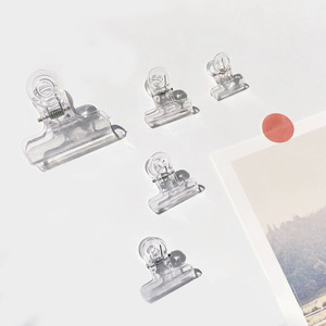 Transparent snack food sealing clip stationery miniclip plastic long tail bill paper clips phoenix tail binder clip