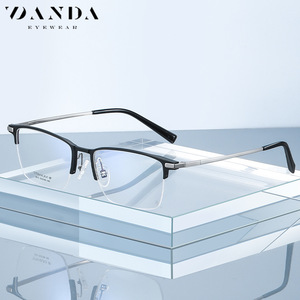 Monturas de Gafas Yanda YJ2012, Montura Completa Rectangular de Titanio, Ligeras, Unisex, Corrección de Visión, Anti-UV - Product Image 1