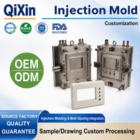 Boîtier moulé par injection pour compteur d'électricité intelligent avec fenêtre LCD, en PC+ABS, personnalisé pour instruments industriels, service de moulage par injection