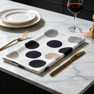 Chiffons de cuisine en microfibre en gros, absorbants, non rayants, lavables, pour essuyer la vaisselle - Product Image 1