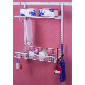 Étagère de <span class=keywords><strong>rangement</strong></span> murale universelle réglable en métal pour divers articles ménagers - Product Image 5