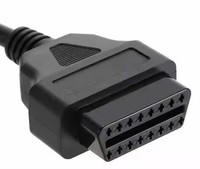 Cable de Extensión OBD2 de 16 Pines Starcharm CB03, Conector Hembra a Hembra, 30 cm, Herramienta de Diagnóstico de Ajuste Universal
