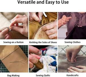 <span class=keywords><strong>Kit</strong></span> de Costura de Cuero Profesional para Manualidades, Nuevo <span class=keywords><strong>Kit</strong></span> de Herramientas de Costura al por Mayor con Aguja y Muestra Gratis, Estilo de Arte Simple - Product Image 3