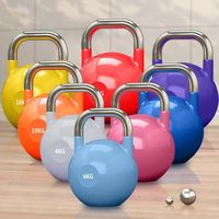 Ensemble d'haltères en acier, colorés, durables, de qualité compétitive, pour la salle de sport, fitness, design poli avec précision