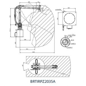 Robot de palettisation/manipulation industriel multifonction à 4 axes avec moteur PLC, engrenage, roulement, charge utile de 35 kg, longueur de bras de 2000 mm - Product Image 5