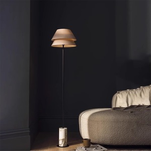 Modern Minimalist Fabric Floor <b>Lamp</b> Led Light Source Switch Control For Living Room Bedroom - Product Image 1