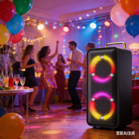 Altavoz Portátil Karaoke con Subwoofer de 6.5 Pulgadas, Bluetooth, para Exteriores, con Micrófono, 1000W, de Alta Calidad y Altamente Recomendado