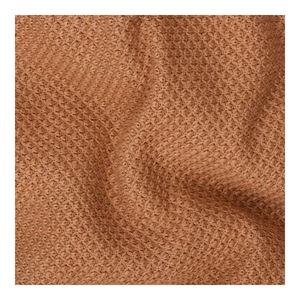 220g Polyester Elastischer Stoff Neuer Stil Ananas-Muster Gestrickter Jacquard Vollpolyester Waffelstrick-Stoff - Product Image 3