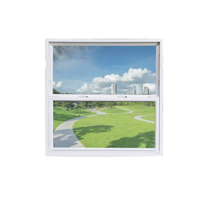 Windproof Double Glaze Vertical Sliding Single Hung <strong>Upvc</strong> Vinyl <strong>windows</strong> Pvc Hung <strong>Window</strong> <strong>Frame</strong> <strong>Upvc</strong> Double Glazed <strong>windows</strong> - Product Image 3