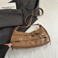 Sac Tendance 2025 luxe à la mode Simple sous les bras sac moto Hottie petit sac Niche Design sac pour femme