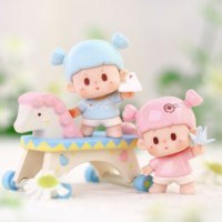 Figurines miniatures mignonnes de la série Bu Er Let's Go de la marque Top Brand, boîte mystère, poupées en résine pour filles, poupées DIY, décoration de la maison