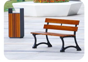 Personalizzato accettato conveniente accogliente in legno parco esterno giardino panca con forte capacità portante