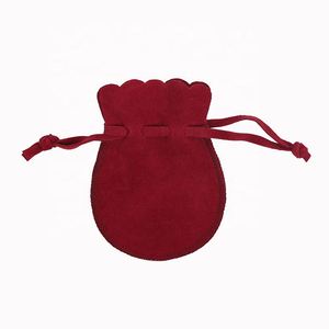 Small 2.8x3.6 Inch Gourd Flannel <b>Drawstring</b> Velvet Pouch New Stock Multi-Color for Jewelry Party Wedding Birthday - Product Image 1
