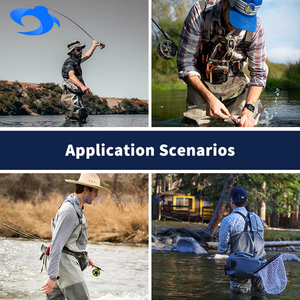 Câu cá <span class=keywords><strong>waders</strong></span> cho nam giới vải thoáng khí cho săn bắn ngực <span class=keywords><strong>Zip</strong></span> Fly câu cá không thấm nước lội quần - Product Image 3