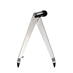 Martillo de percusión de acero inoxidable Guanlan de 14.5 cm, herramienta neurológica graduada para reflexos con punta de goma - Product Image 1